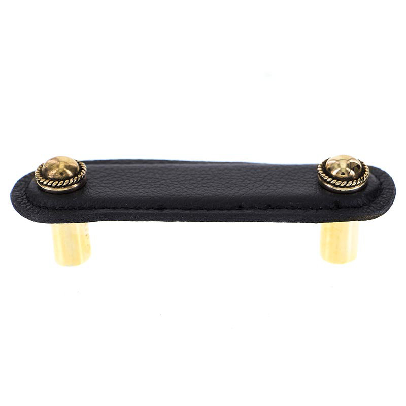 Sanzio 6" Center to Center Bar Pull, 3'', Antique Gold
