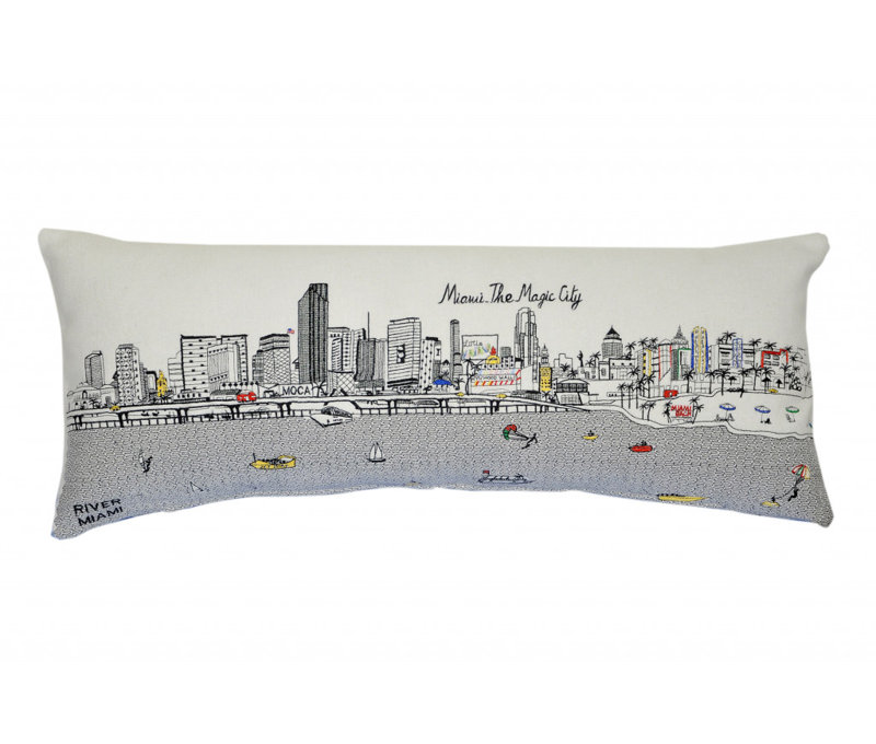 Coussin Miami, Blanc