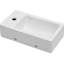 Fixation murale pour lavabo de salle de bain - 18 x 10 po, céramique, teint, surface en céramique polie, fixation aux teintes, tendance