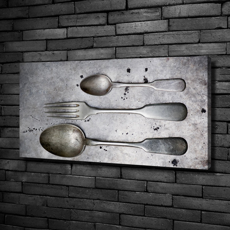 Cutlery - No Frame Print on Canvas