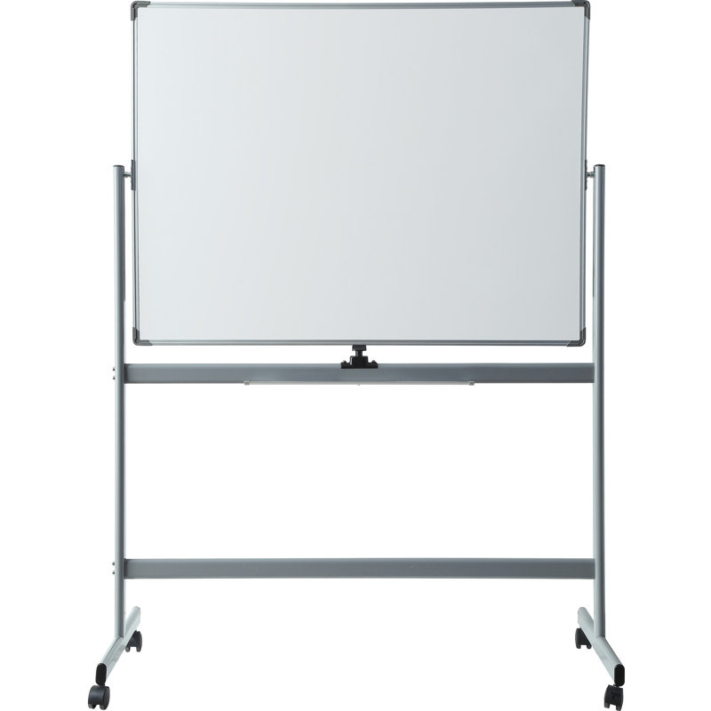 Lorell Yes Steel Freestanding Whiteboard, 76" X 75.75"