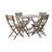POSITANO FOLDABLE DINING SET, GREY