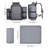 Beach Picnic Backpack Bag For 2 Person With Cooler Compartment Grey