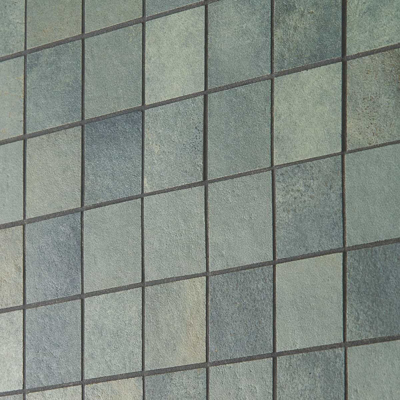 Angela Harris Flatiron 11.81 In. X 11.81 In. Matte Porcelain Floor And Wall Mosaic Tile (0.96 Sq. Ft. / Each), Aquamarine
