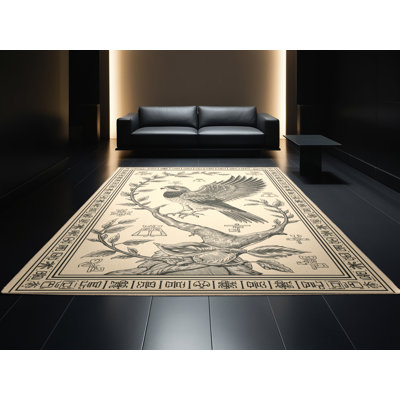 Tapis beige lavable à la machine Newberry Horus Classic