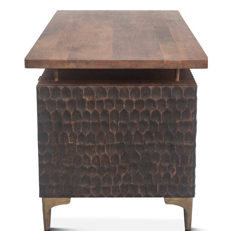 Vallarta Solid Wood Executive Desk