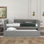 Lit de jour moderne avec lit gigogne de taille double, structure de canapé-lit peu encombrante pour chambre d'amis et enfants, aucun sommier nécessaire-1119088718