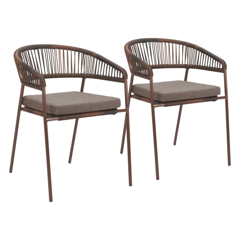 Ensemble de chaises de salle à manger Skye (ensemble de 2) - brun
