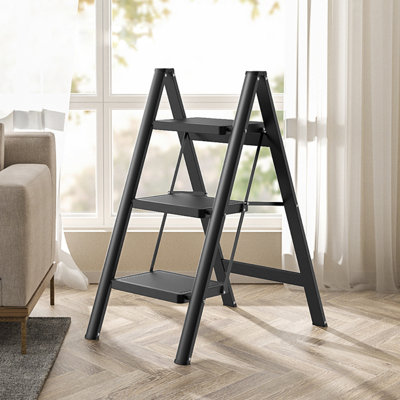 3 - Step Steel Lightweight Folding Step Stool