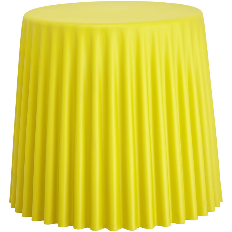 Tabouret de rangement empilable bohémien Eclectic Global, Jaune