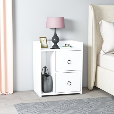 Bethellen 50cm W Particle Board Bedside Table