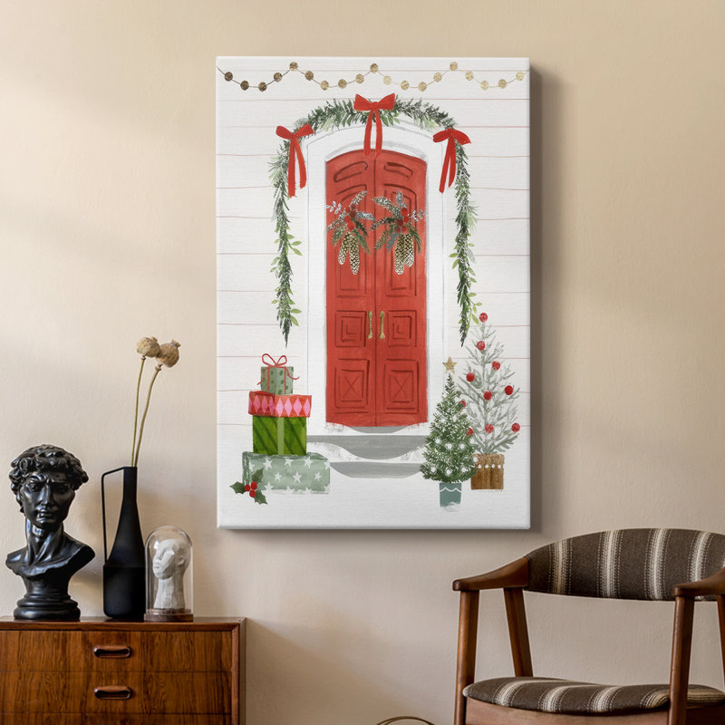 Porte d'entrée festive II - galerie Cavas sur mesure, H 18 po x l 12 po