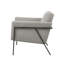 Chaise d'appoint rembourrée avec pieds en métal