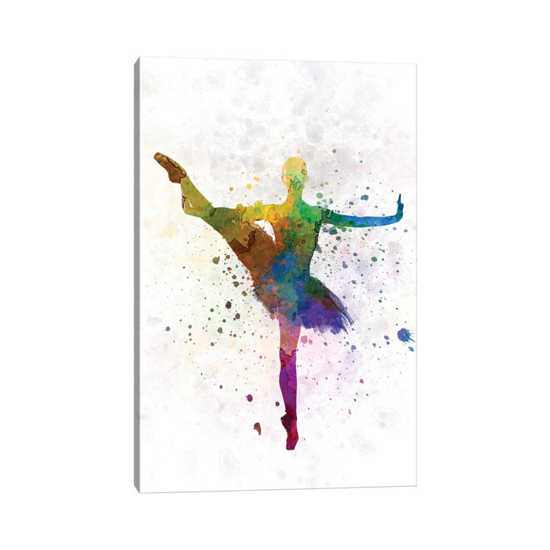 Ballerina Dancing IX by Paul Rommer - Wrapped Canvas Painting, 66.04 cm H x 45.72 cm W