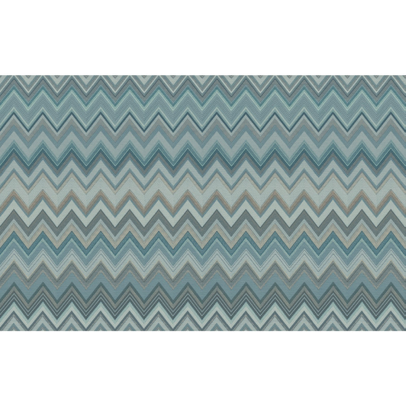 Double rouleau Missoni 4 Happy Zig Zag, Bleu