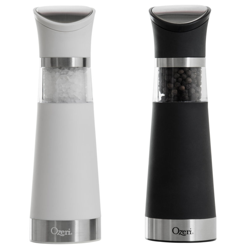 Ozeri Graviti Pro Electric Salt and Pepper Grinder Set, BPA-Free, Salt and Pepper Grinder