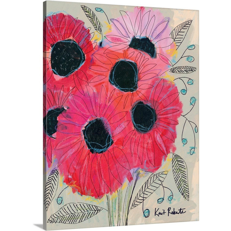 "Tournesols" par Kait Roberts-impression sur toile, H 48 po x l 36 po x P 1,25 po, Toile tendue