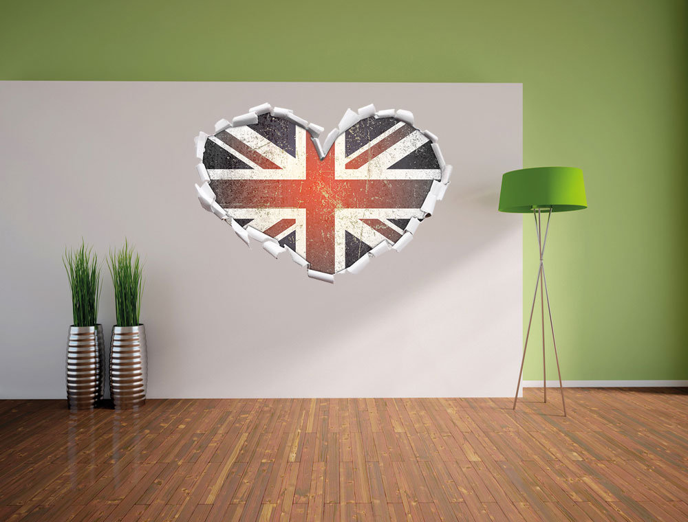 Wandaufkleber Britischer Union Jack