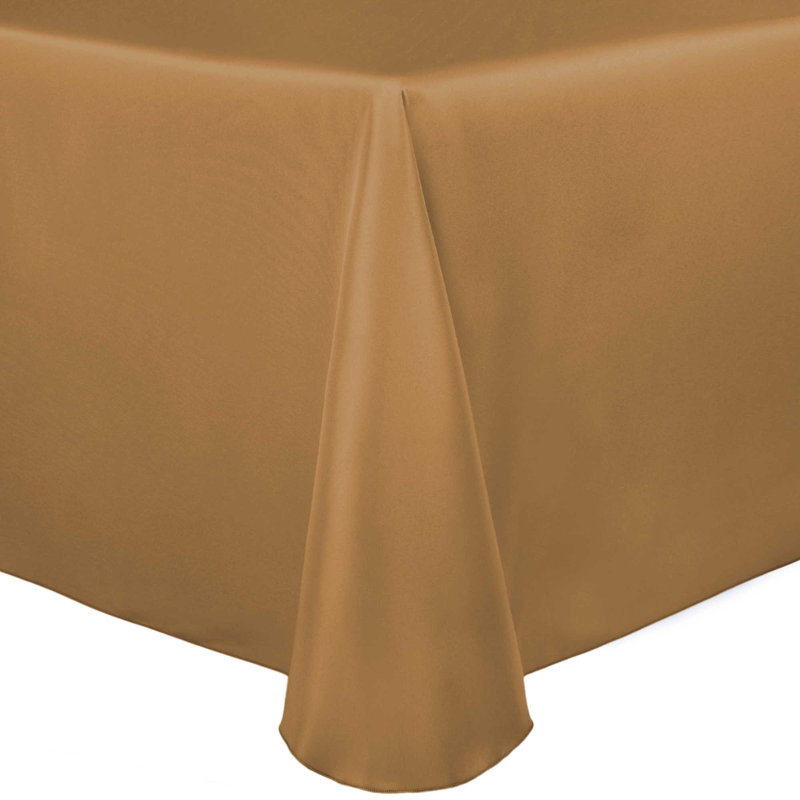 Ultimate Textile Rectangular Tablecloth, Victorian Gold, 120" x 90", 20