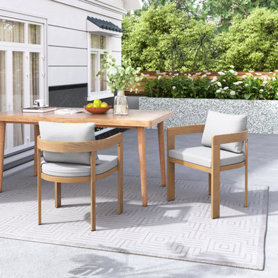 Jerry Aluminum Dining Chairs by Wade Logan