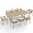 Outdoor 8-person Dining Set With Cushions-737879375-737879369