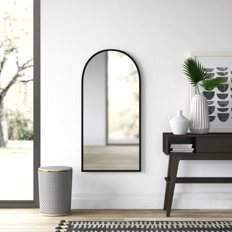 Miroir d'appoint Rivale Mid-Century, Noir