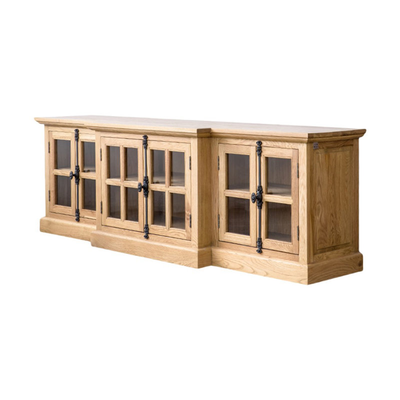 Meuble télé Modern Burlywood, H 25,59 po x L 78,74 po x l 19,69 po