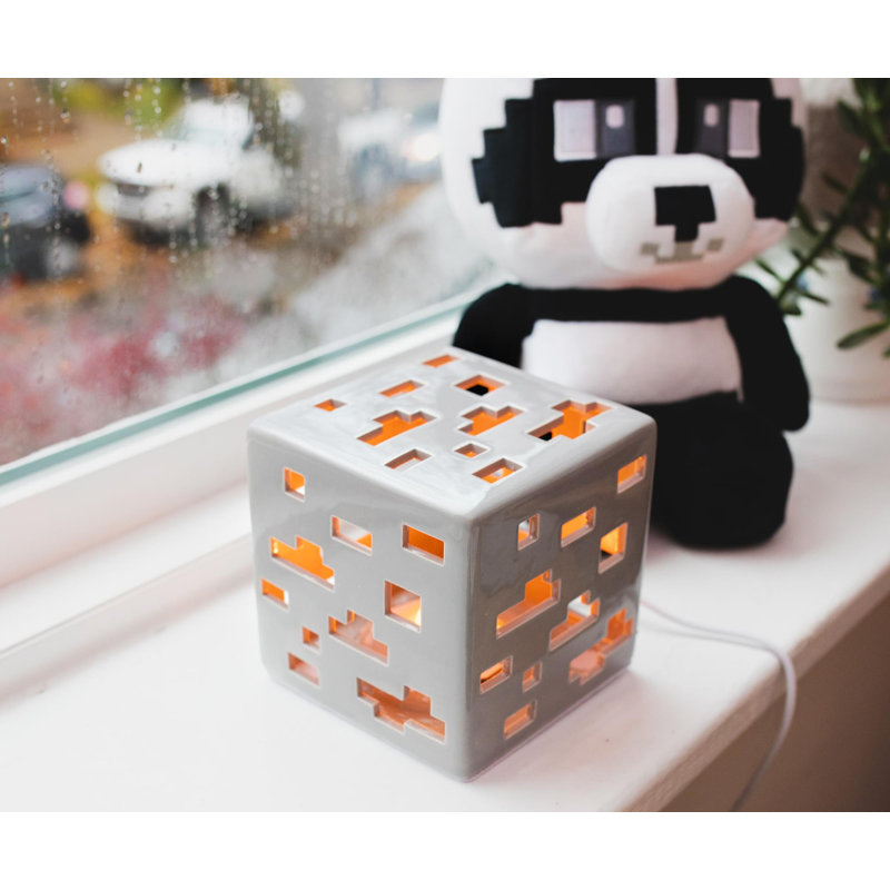 Lumière d'ambiance à DEL Minecraft Minerai en céramique | 6 pouces de hauteur
