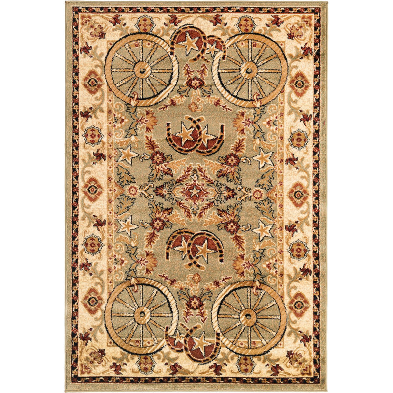 Athallia Oriental Indoor Rug, Rectangle 4' x 6'
