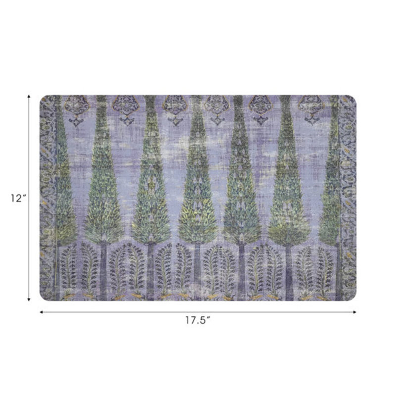 Topkapi Garden Pebbles Placemat Set, Gold/Purple
