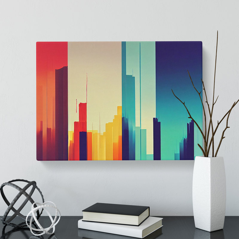 Delicious Skyscraper Skyline - Wrapped Canvas Print, 35cm H x 50cm W x 3cm D