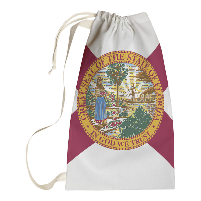 Sac à lessive US State flag, Grand (H 76,5 po x l 29,5 po x 1,5 po), Floride