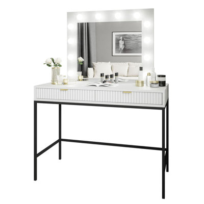 Aldonia Dressing Table with Mirror