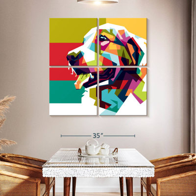 Abstract Golden Retriever