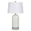 Lampe de table en céramique - abat-jour blanc cassé