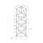 Bookshelf, Bookcase, Etagere, Corner, 4 Tier, 60"H-1746615420
