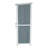 54" Two-Tone Storage Shed - Gray & White Design With Sloped Roof & 5 Customizable Compartments