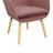 Abdelrahman 25.25" Wide Wingback Upholstered Armchair with Solid Wood Legs-1580172436