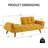 Linen Sleeper Couch, Convertible Futon Sofa Bed,75" W Modern 3 Seater  Sofa with Adjustable Backrests and Solid Wood Legs for Small Spaces, Living Room, Bedroom-607877271