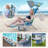Backpack Folding Beach Chair With Adjustable Sunshade, Backrest And Footrest, Reclining Lounge Chair Facedown Tanning Chair For Beach Camping Pool Patio-1640630514-1626001947