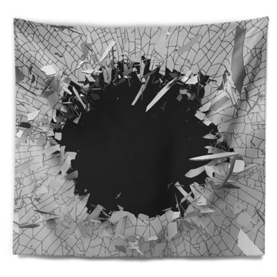 Tapisserie de conception murale abstraite abstraite abstraite en 3d