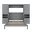 Grand lit escamotable mural avec placard, tiroirs et tablettes, grand lit (OLD SKU: LP000909AAE-2)