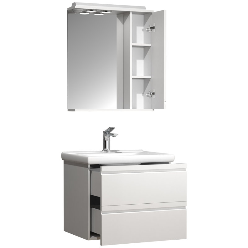 Angielina Bathroom Furniture Suite, White