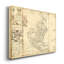Carte antique de l'Amérique I - impression sur toile tendue-1391981473
