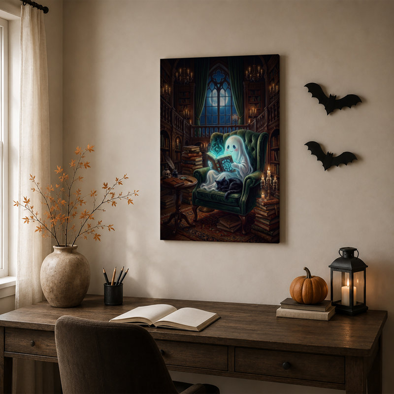 Art mural sur toile, "Ghost", H 30 po x l 20 po