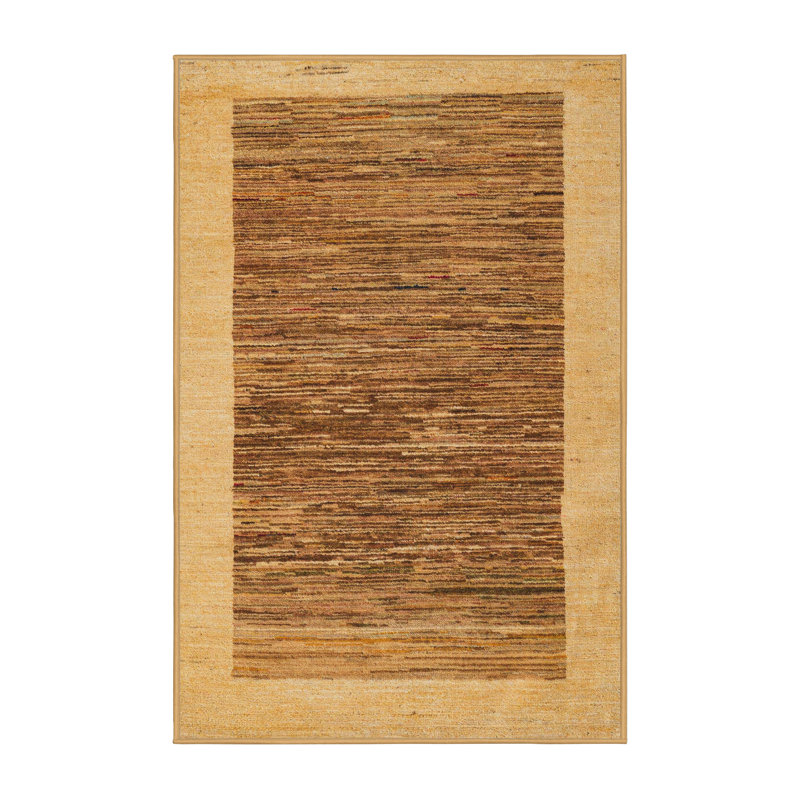 Arnd Wool Abstract Indoor Rug, Rectangle 5' x 7'