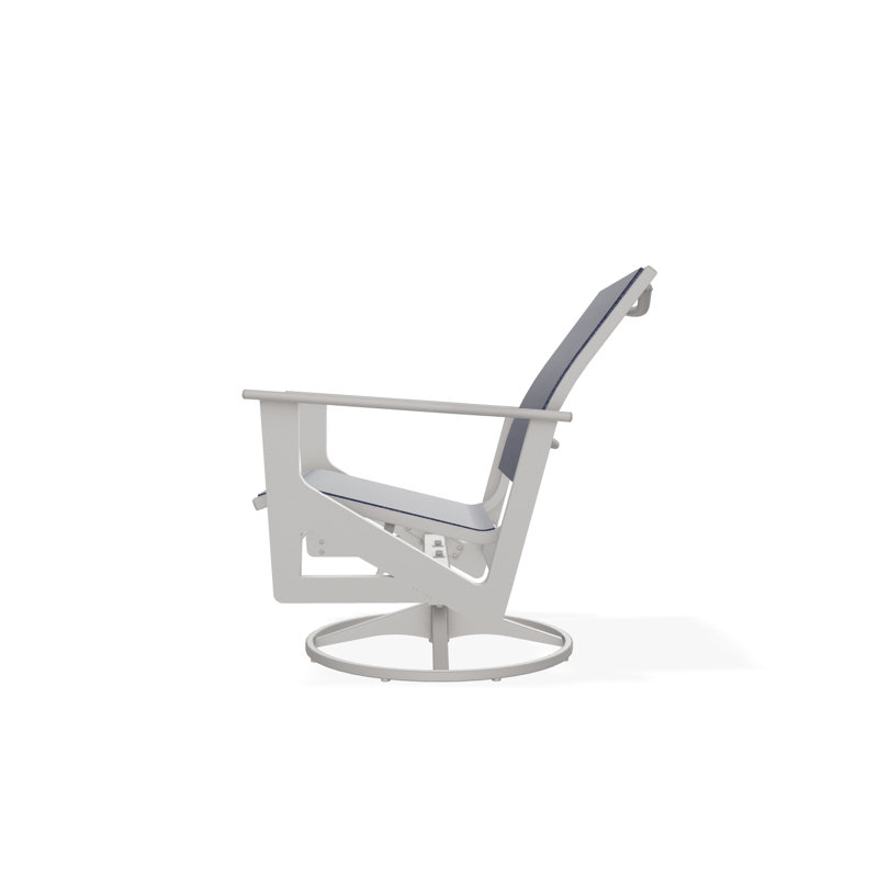 Wexler Outdoor Swivel Lounge Chair, Sicily, Warm Gray