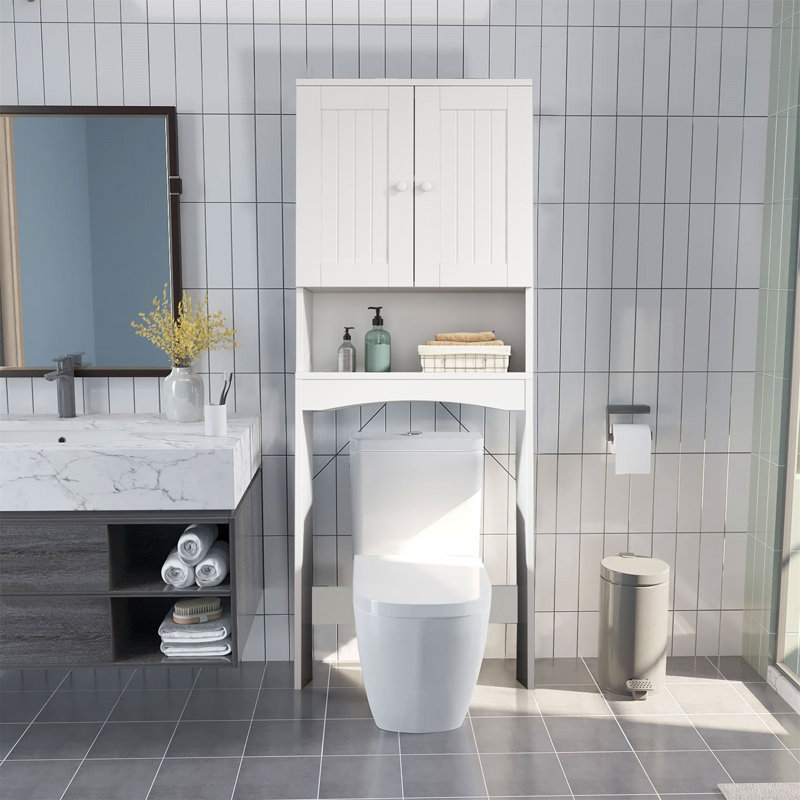 Rangement autoportant au-dessus de la toilette