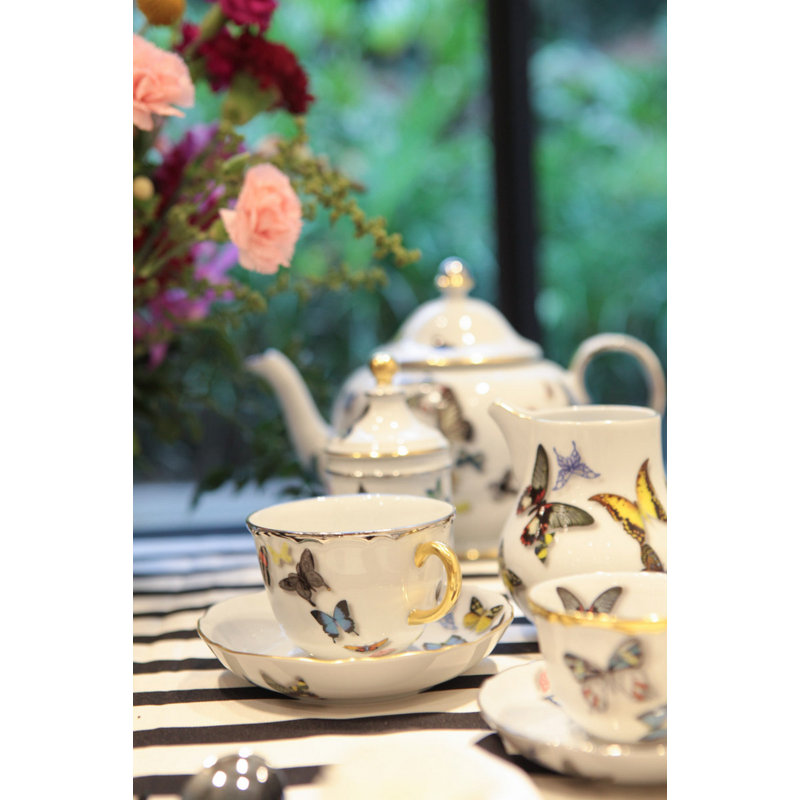 Butterfly Parade Porcelain Saucer