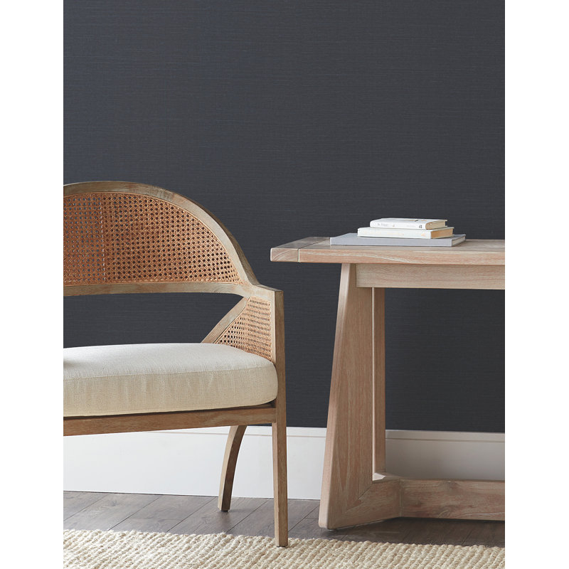 Papier peint en peluche et sisal Weatherhill, Bleu